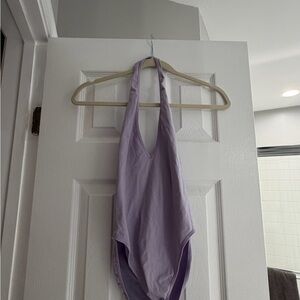 Lilac Halter One-Piece Bodysuit